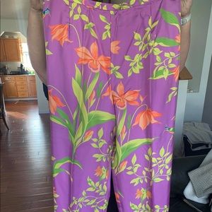 Vintage Carlisle silk pants
